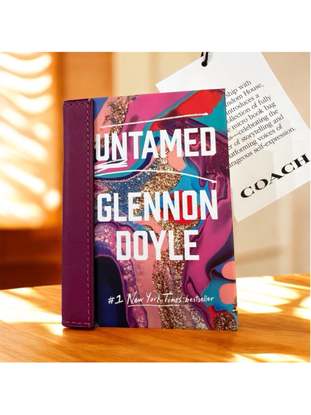 COACH Untamed By Glennon Doyle Book Bag Charm